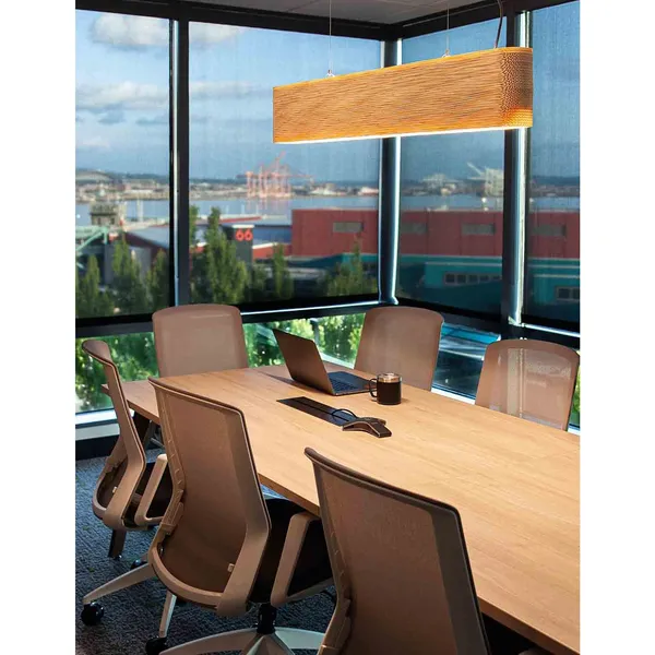 Linear Hewn 48/8 Pendant White