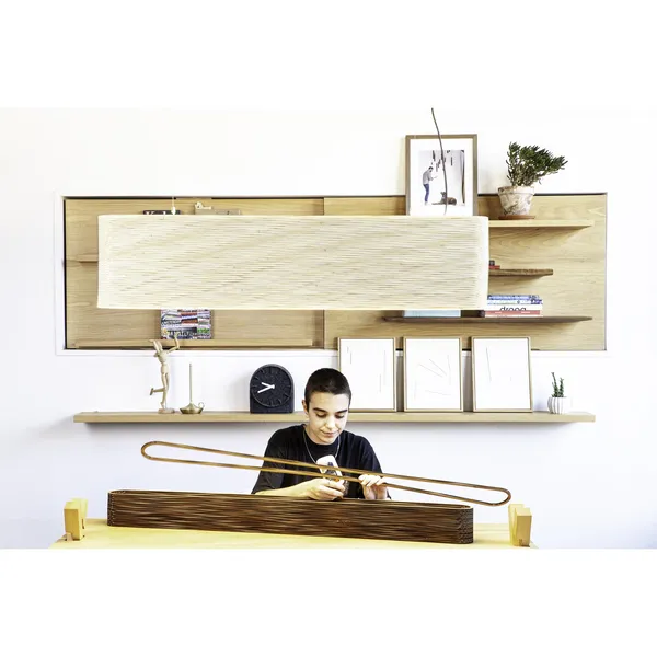 Linear Hewn 48/12 Single Circuit Pendant Natural