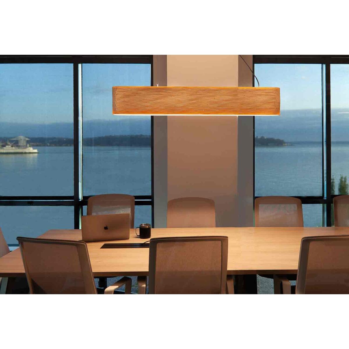 Linear Hewn 48/12 Dual Circuit Pendant Natural