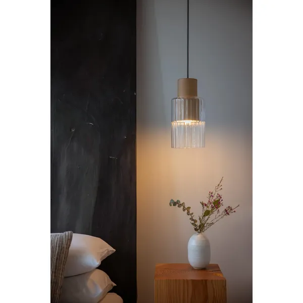Barro Pendant Natural/ Clear