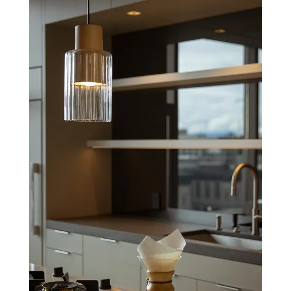 Barro Pendant Natural/ Clear