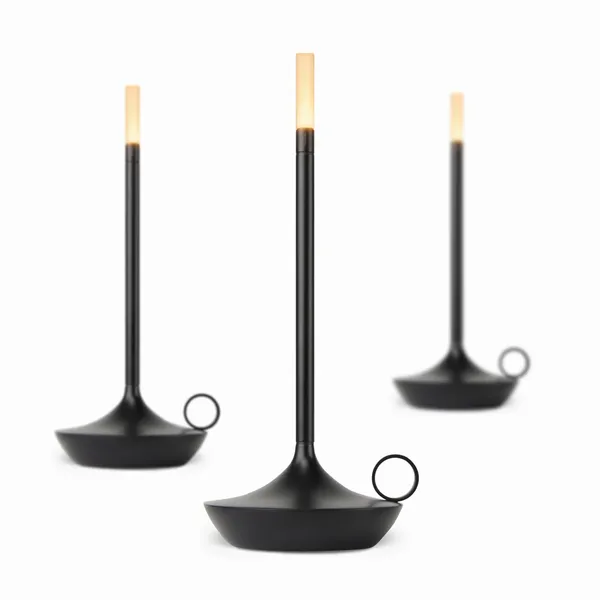 Wick Transportable Lamp Black