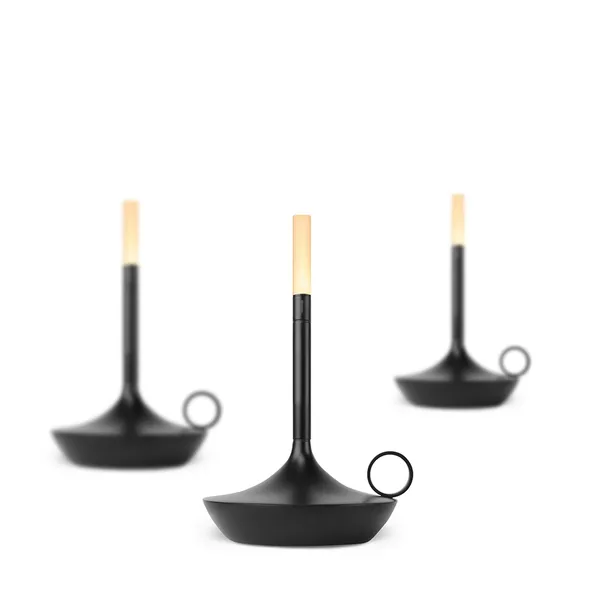 Wick S Bærbar Lampe Sort