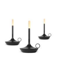 Wick S Bærbar Lampe Sort