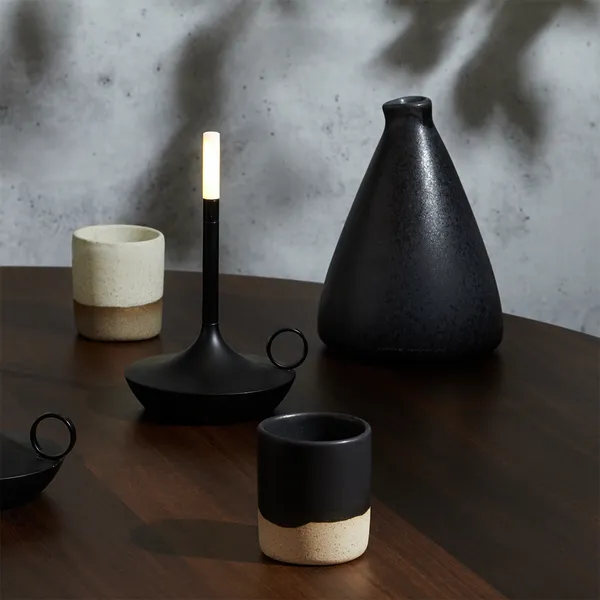 Wick S Bærbar Lampe Sort