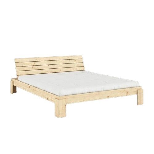 Layers sengeramme med hodegavl 180×200 klarlakkert furu