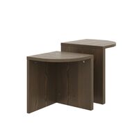 Combine Side Table Set Carob Brown