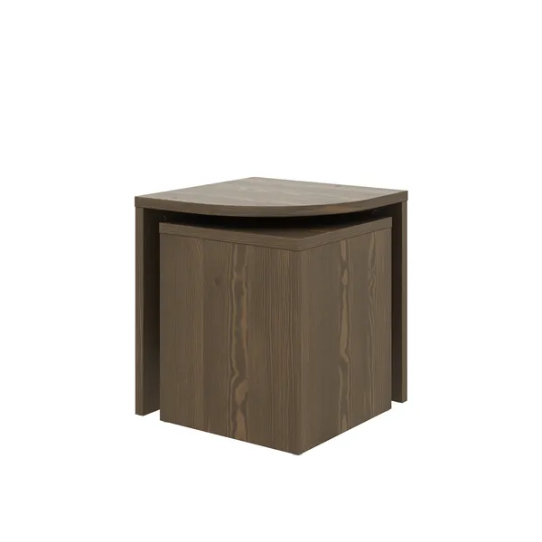 Combine Side Table Set Carob Brown