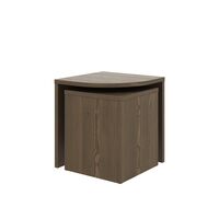 Combine Side Table Set Carob Brown