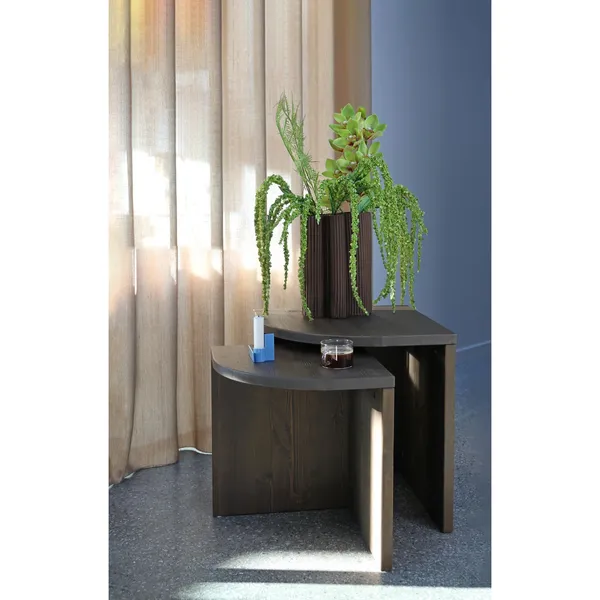 Combine Side Table Set Carob Brown