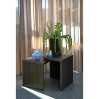 Combine Side Table Set Carob Brown