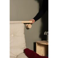 Hooked Mattress With Brackets 75x200 Raw/510 Ivory