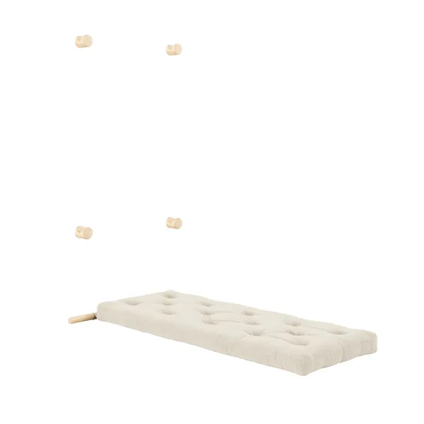 Hooked Mattress With Brackets 75x200 Raw/510 Ivory