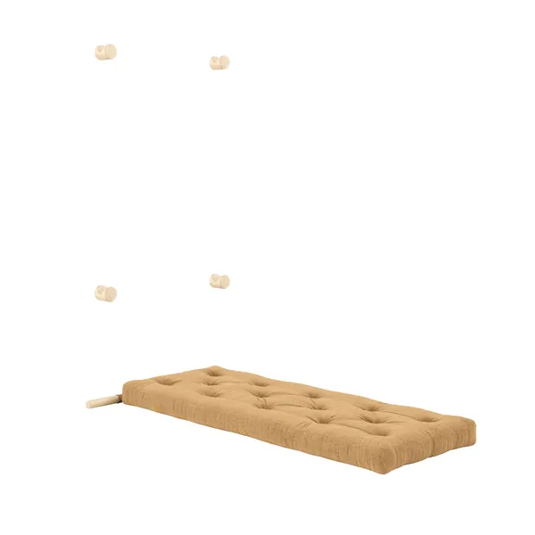 Hooked Mattress With Brackets 75x200 Raw/515 Fudge Brown