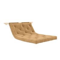 Hooked Mattress With Brackets 135x200 Raw/515 Fudge Brown