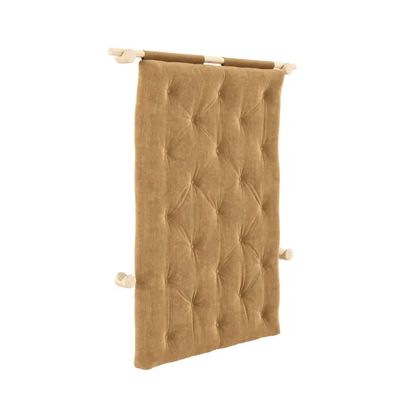 Hooked Mattress With Brackets 135x200 Raw/515 Fudge Brown