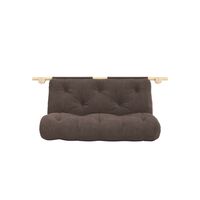 haakmatras met beugels 135x200 Raw/519 Chocolade