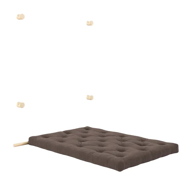 haakmatras met beugels 135x200 Raw/519 Chocolade