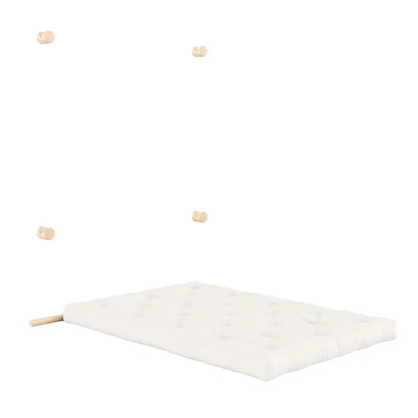 Hooked Mattress With Brackets 135x200 Raw/701 Natural