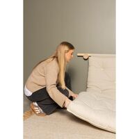 haakmatras met beugels 135x200 Raw/701 Natural