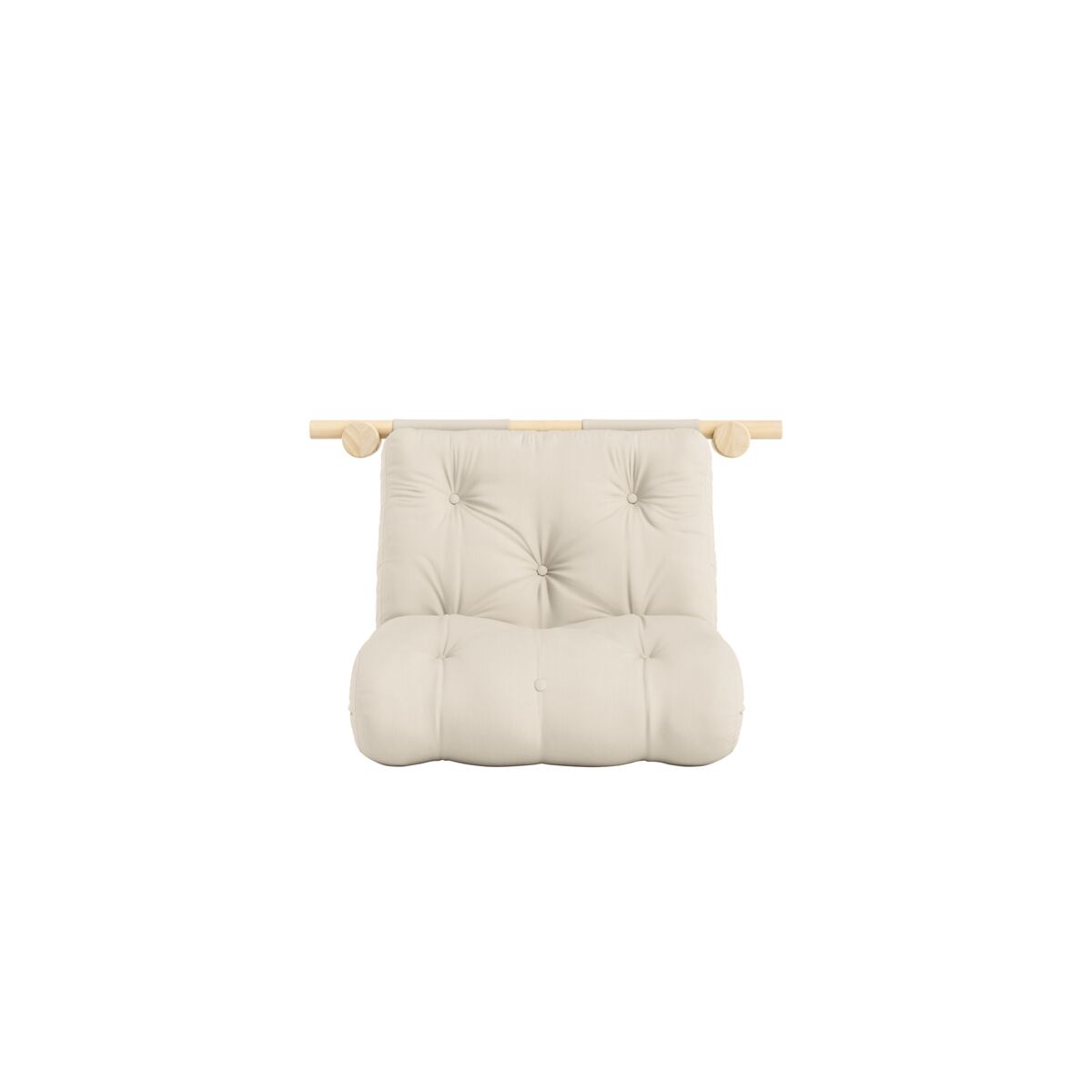 Hooked Madrass Med Konsoler 75x200 Rå/747 Beige