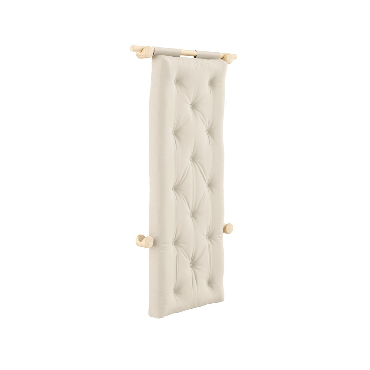 Hooked Madrass Med Konsoler 75x200 Rå/747 Beige