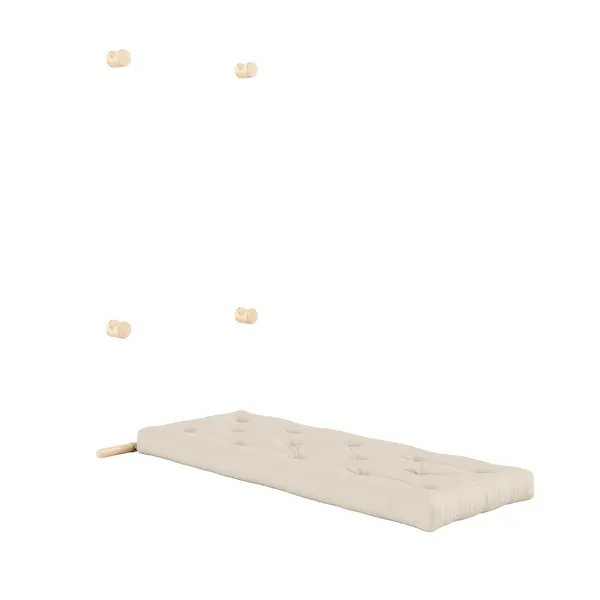 Hooked Mattress With Brackets 75x200 Raw/747 Beige