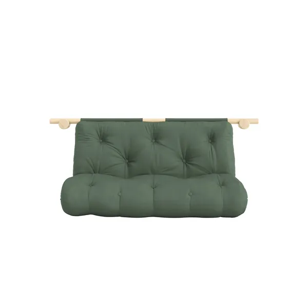 Hooked Mattress With Brackets 135x200 Raw/756 Olive Green