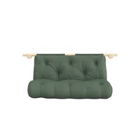 Hooked Mattress With Brackets 135x200 Raw/756 Olive Green