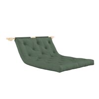 Hooked Mattress With Brackets 135x200 Raw/756 Olive Green