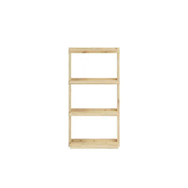 Groove Narrow Shelving Unit Raw