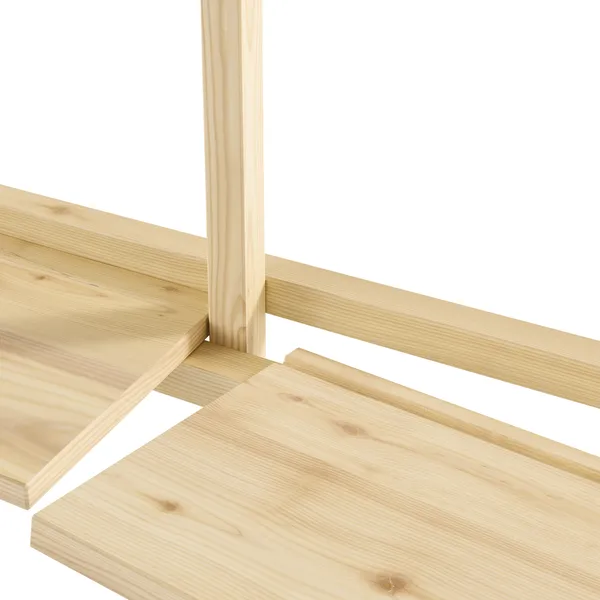 Groove Narrow Shelving Unit Raw