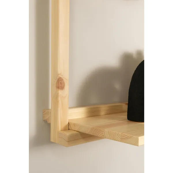 Groove Wide Shelving Unit Raw
