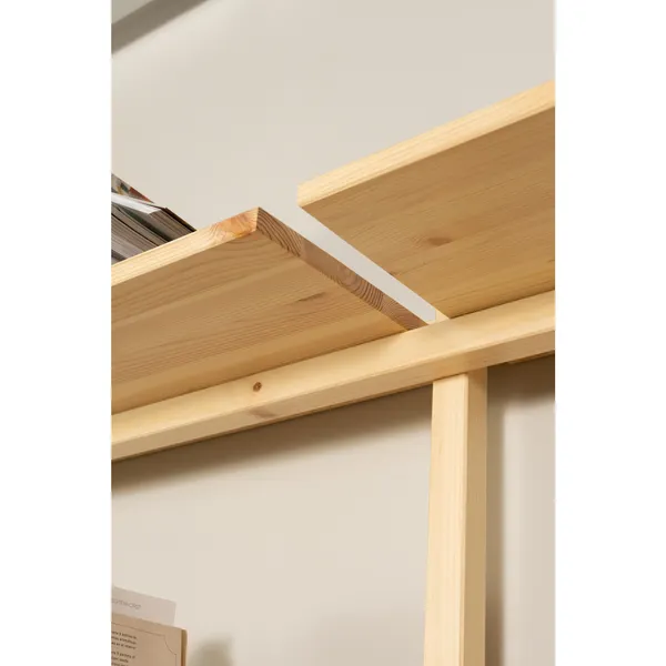 Groove Wide Shelving Unit Raw