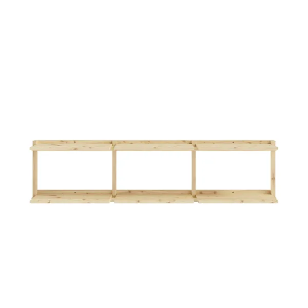 Groove Wide Shelving Unit Raw