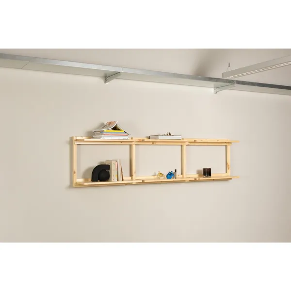 Groove Wide Shelving Unit Raw