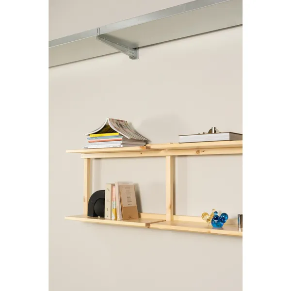 Groove Wide Shelving Unit Raw
