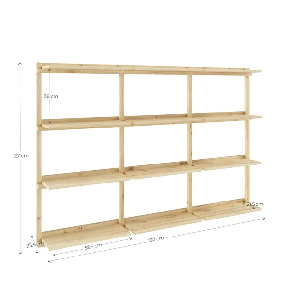 Groove Big Shelving Unit Raw