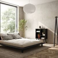 Peek Bettgestell mit 2 Lampen 140x200 102 Schwarz