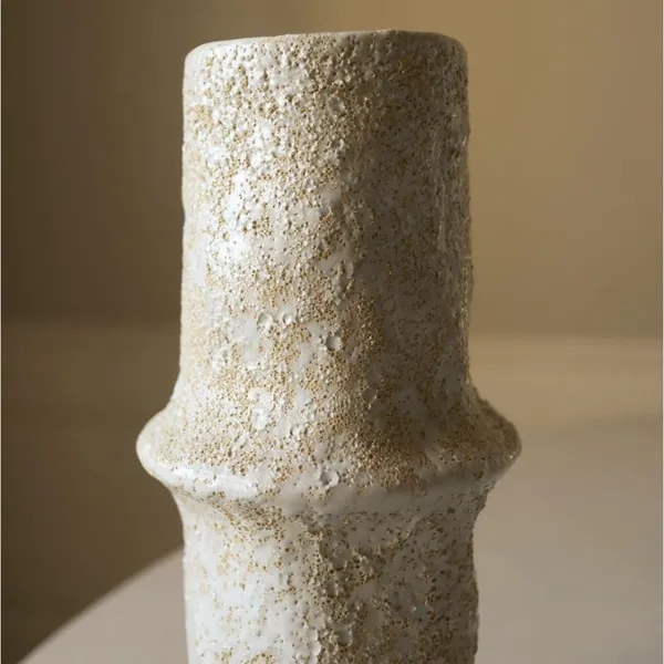 Ceramic Earth Vase Small Gray