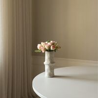 Ceramic Earth Vase Small Gray