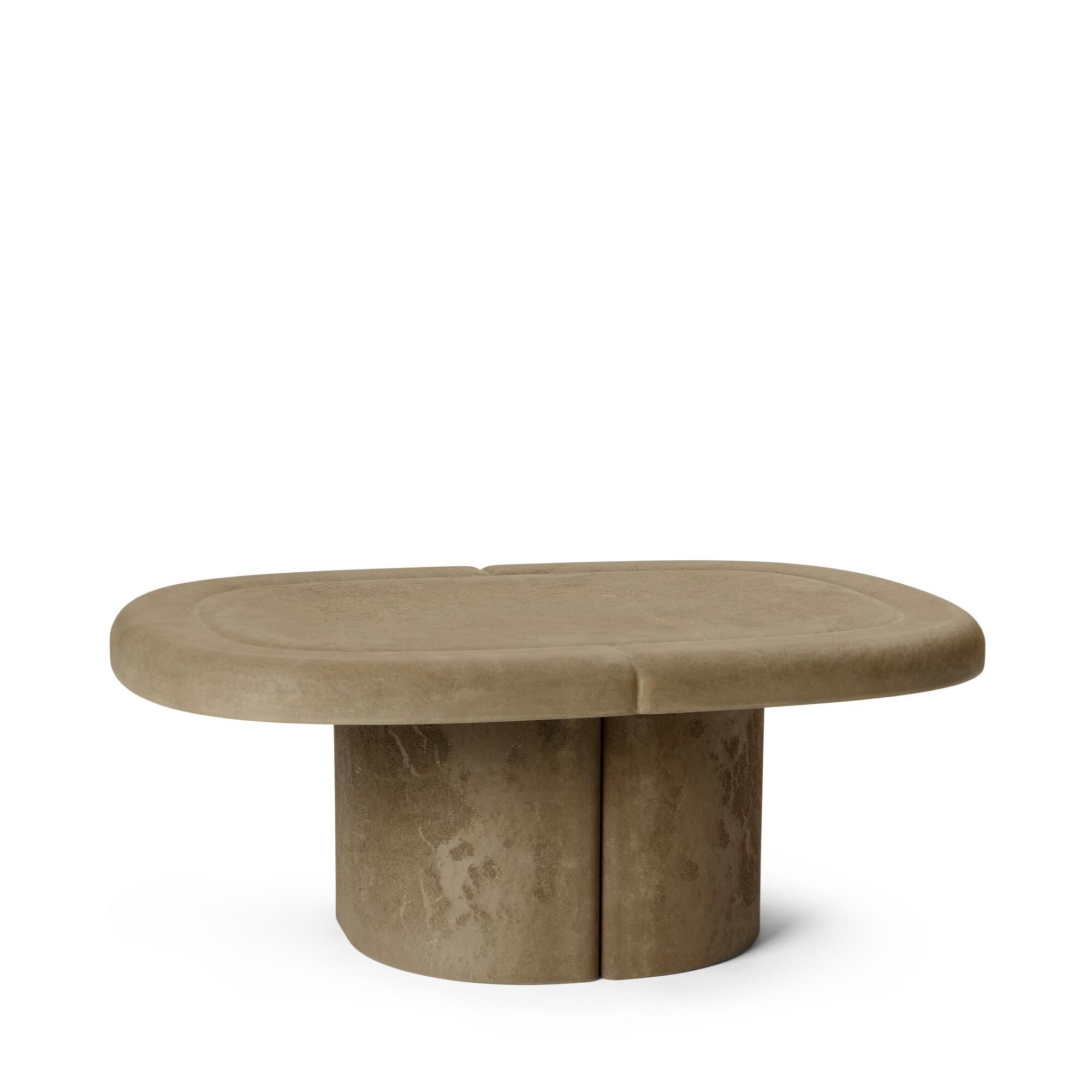 Alder Sofabord Oval Earth Grey