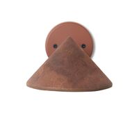 Terra Wall Lamp Hardwired Coffee Waste Rust Red