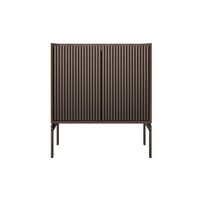 675 H2 Kast Donker Eiken/Marmer