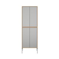 675 H4 Skap Lys eik/Marmor