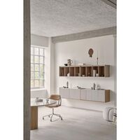 675 H5 Kast Donker Eiken/Marmer