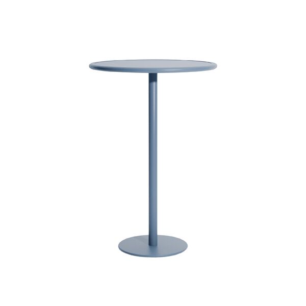 Table de Café Haute WEEK-END Ø70 Bleu Pigeon