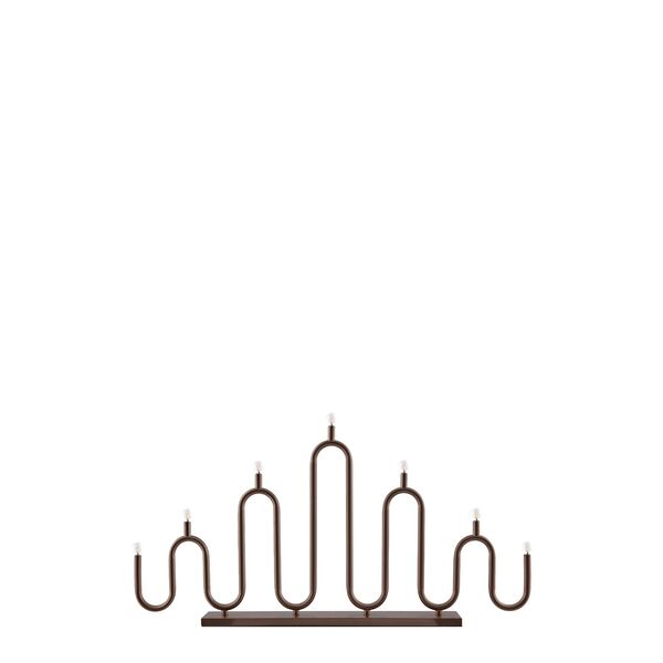 Globen Lighting Noel 7 - Portavelas de Adviento (Bronce)