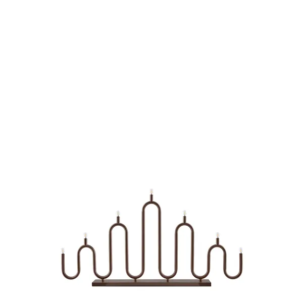 Globen Lighting Noel 7 Advent Candle Holder Bronze