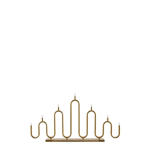 Globen Lighting Noel 7 Advent Candle Brushed Brass